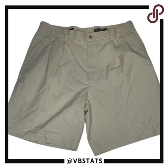 Size 35" Nordstrom Cement Flat Front Shorts - Picture 1 of 5